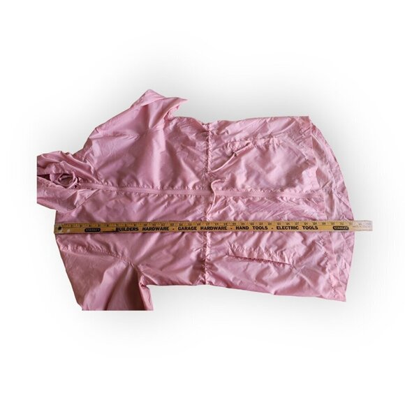 Primark Pink Hooded Packable Travel Raincoat Size S - Picture 8 of 8